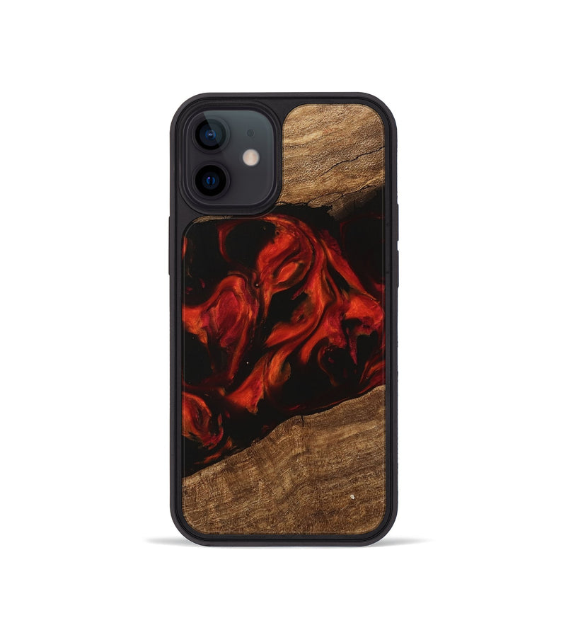 iPhone 12 mini Wood Phone Case - Leon (Red, 745863)