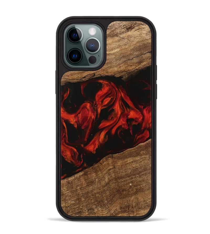 iPhone 12 Pro Max Wood Phone Case - Leon (Red, 745863)