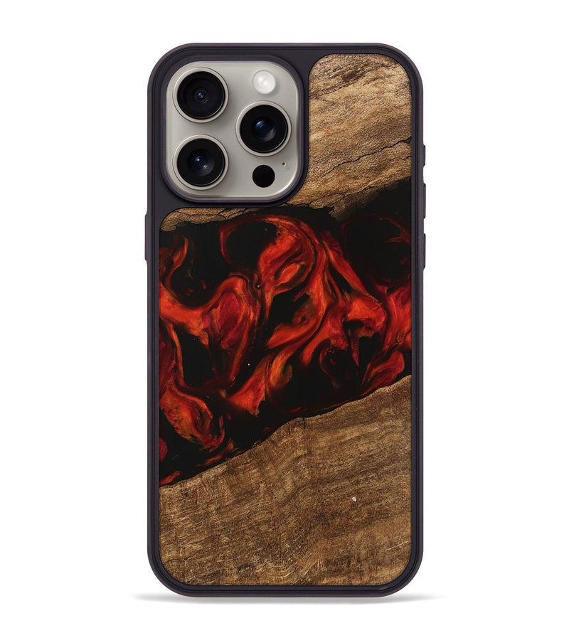 iPhone 15 Pro Max Wood Phone Case - Leon (Red, 745863)