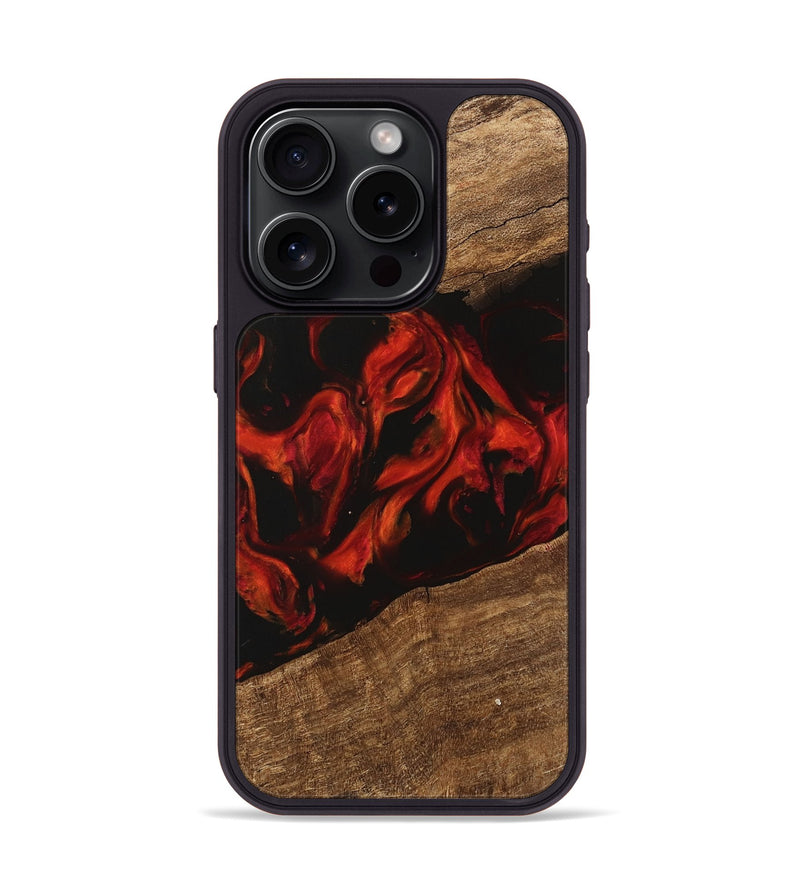 iPhone 15 Pro Wood Phone Case - Leon (Red, 745863)