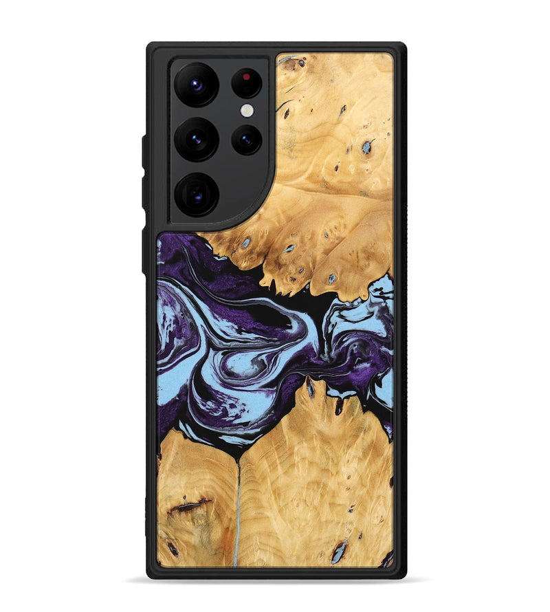 Galaxy S22 Ultra Wood Phone Case - Junius (Purple, 745864)