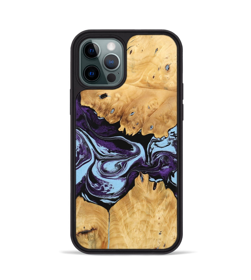 iPhone 12 Pro Wood Phone Case - Junius (Purple, 745864)