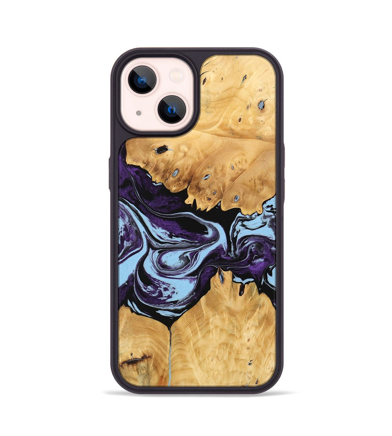 iPhone 14 Wood Phone Case - Junius (Purple, 745864)