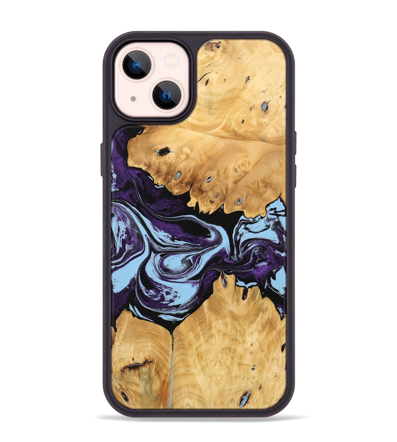 iPhone 14 Plus Wood Phone Case - Junius (Purple, 745864)