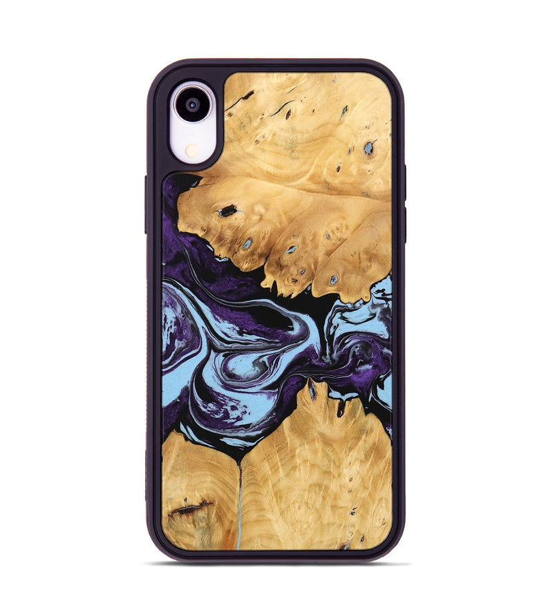 iPhone Xr Wood Phone Case - Junius (Purple, 745864)