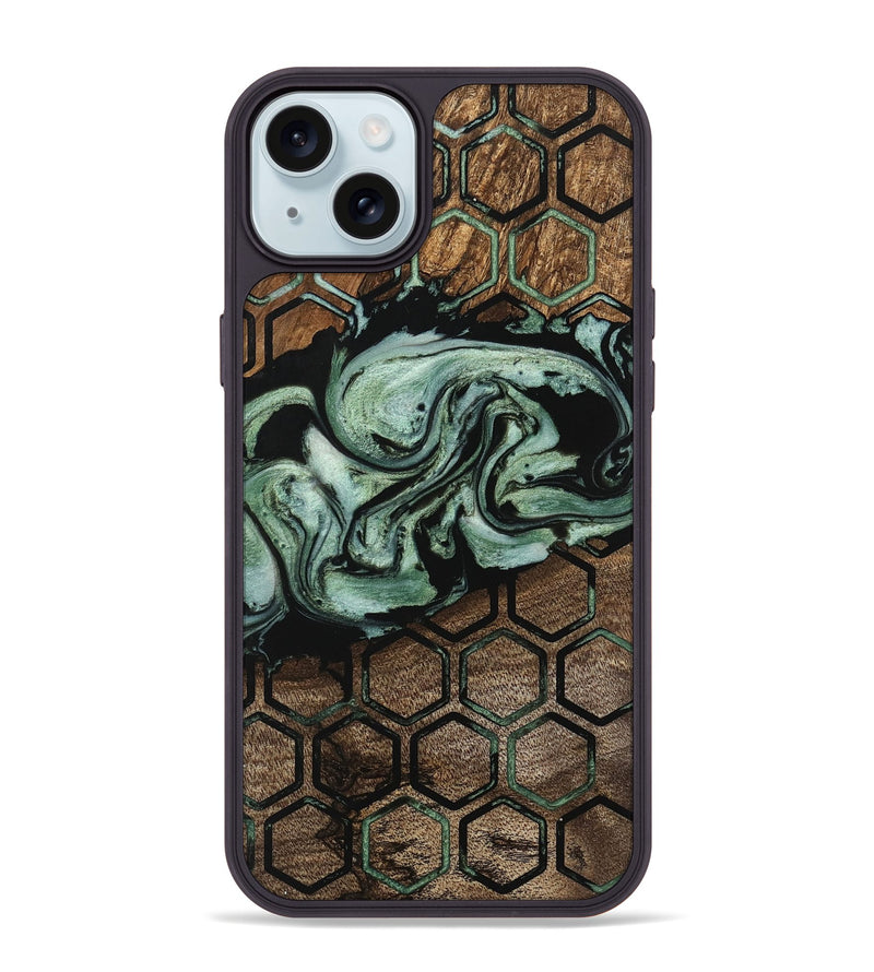 iPhone 15 Plus Wood Phone Case - Elza (Pattern, 745866)