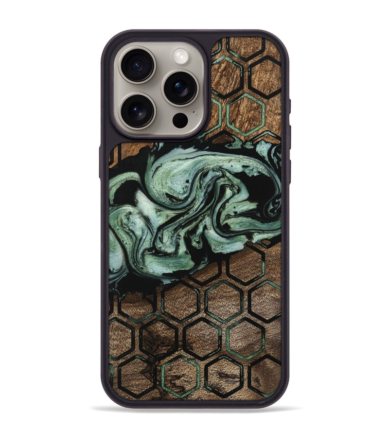 iPhone 15 Pro Max Wood Phone Case - Elza (Pattern, 745866)