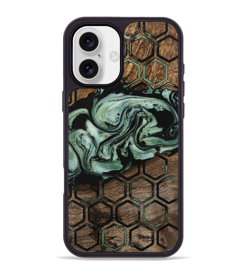 iPhone 16 Plus Wood Phone Case - Elza (Pattern, 745866)