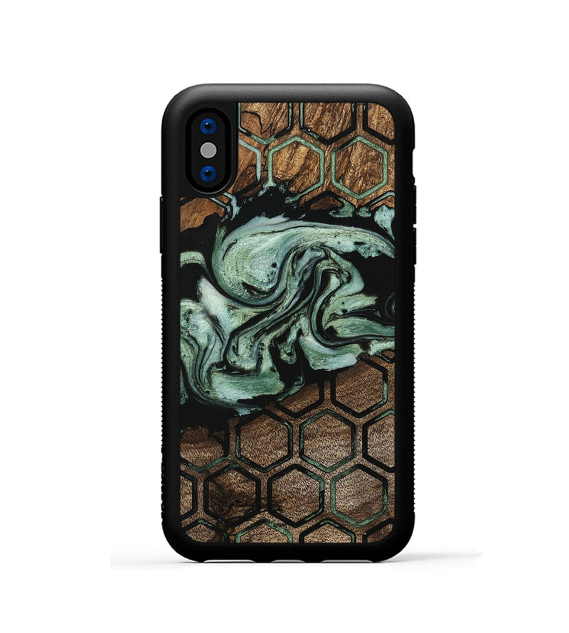 iPhone Xs Wood Phone Case - Elza (Pattern, 745866)