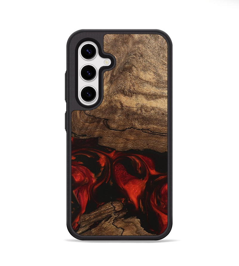 Galaxy S25 Wood Phone Case - Legend (Red, 745868)