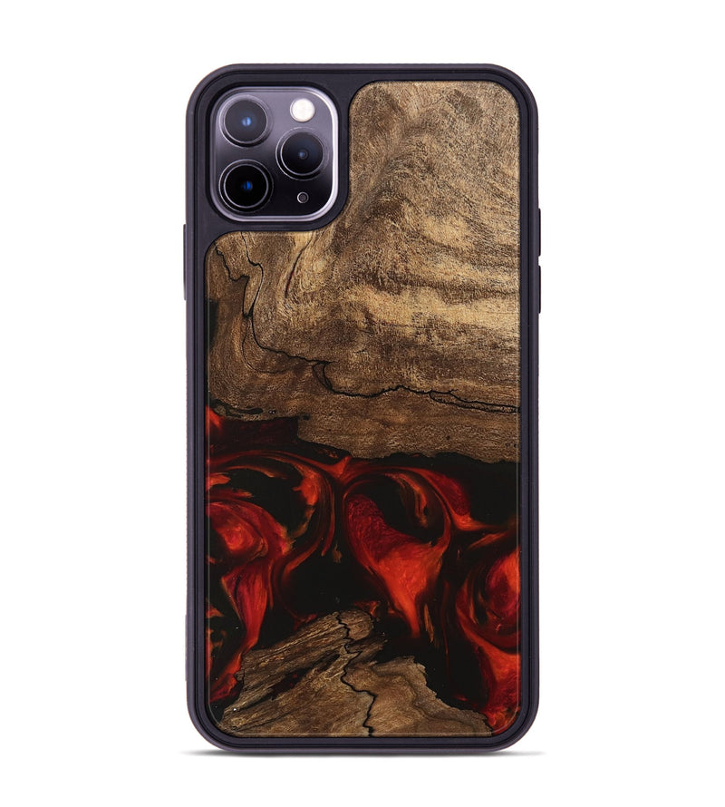 iPhone 11 Pro Max Wood Phone Case - Legend (Red, 745868)