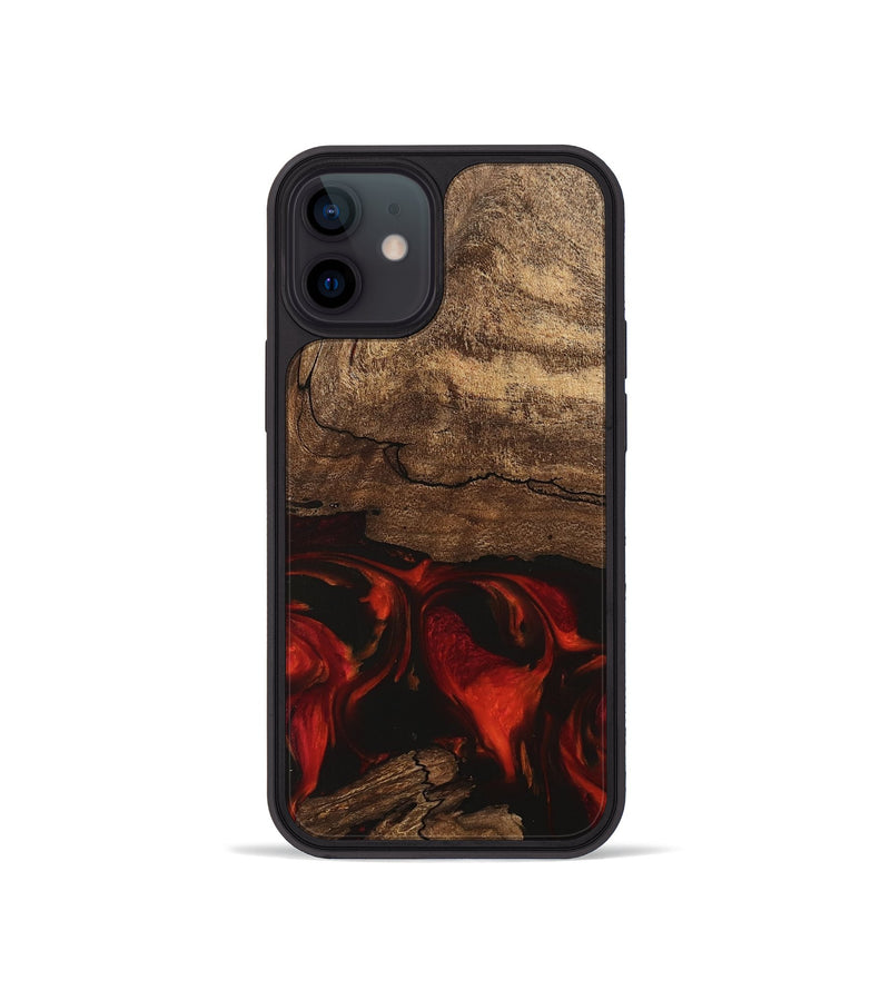 iPhone 12 mini Wood Phone Case - Legend (Red, 745868)