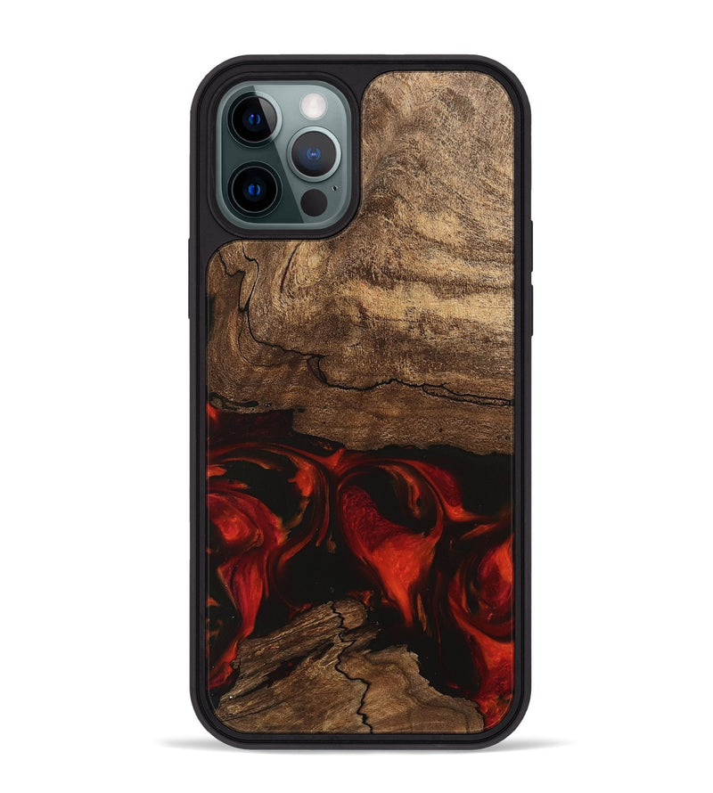 iPhone 12 Pro Max Wood Phone Case - Legend (Red, 745868)