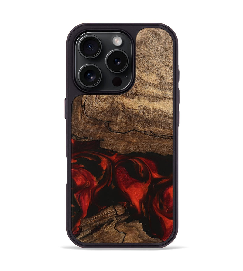 iPhone 16 Pro Wood Phone Case - Legend (Red, 745868)