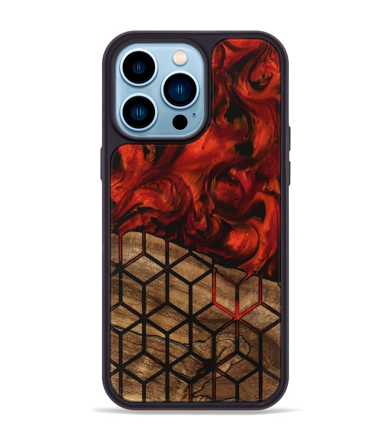 iPhone 14 Pro Max Wood Phone Case - Marcy (Pattern, 745869)