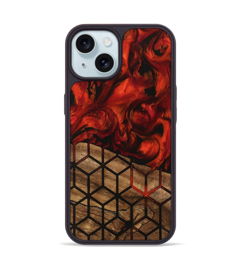 iPhone 15 Wood Phone Case - Marcy (Pattern, 745869)