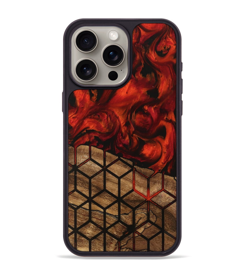 iPhone 15 Pro Max Wood Phone Case - Marcy (Pattern, 745869)