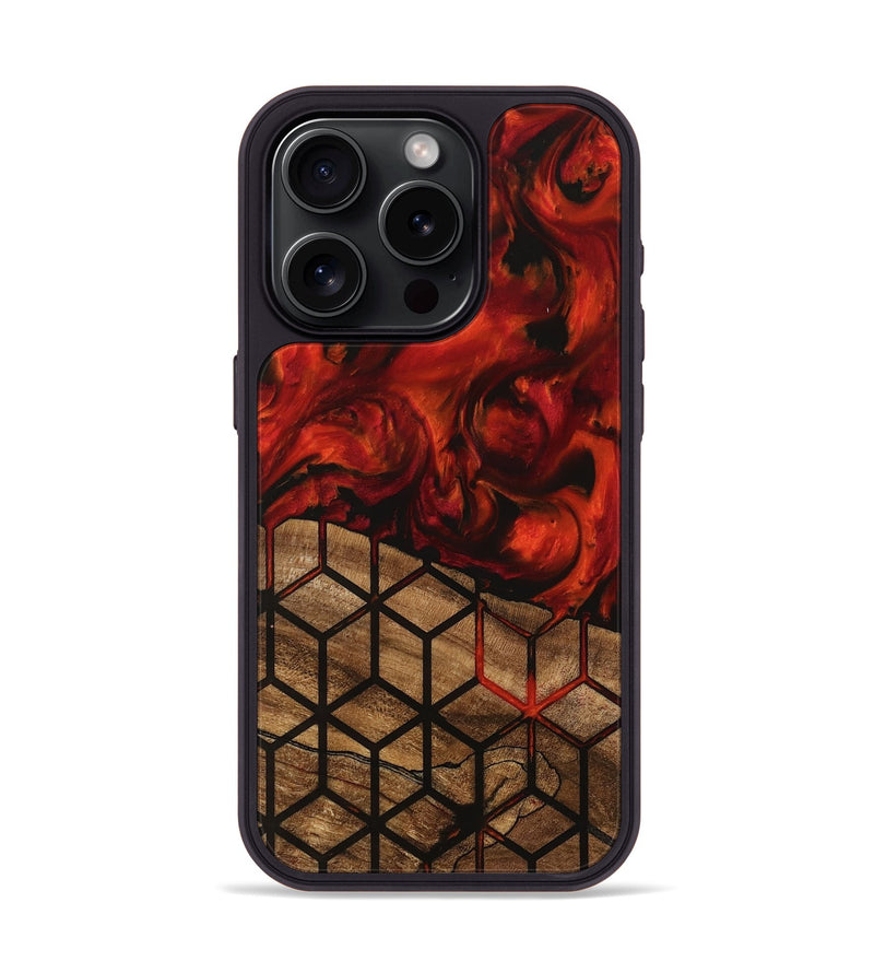 iPhone 15 Pro Wood Phone Case - Marcy (Pattern, 745869)