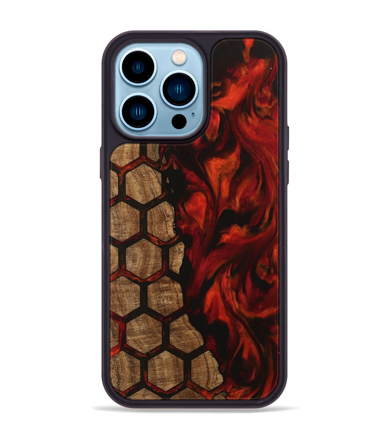 iPhone 14 Pro Max Wood Phone Case - Odie (Pattern, 745870)