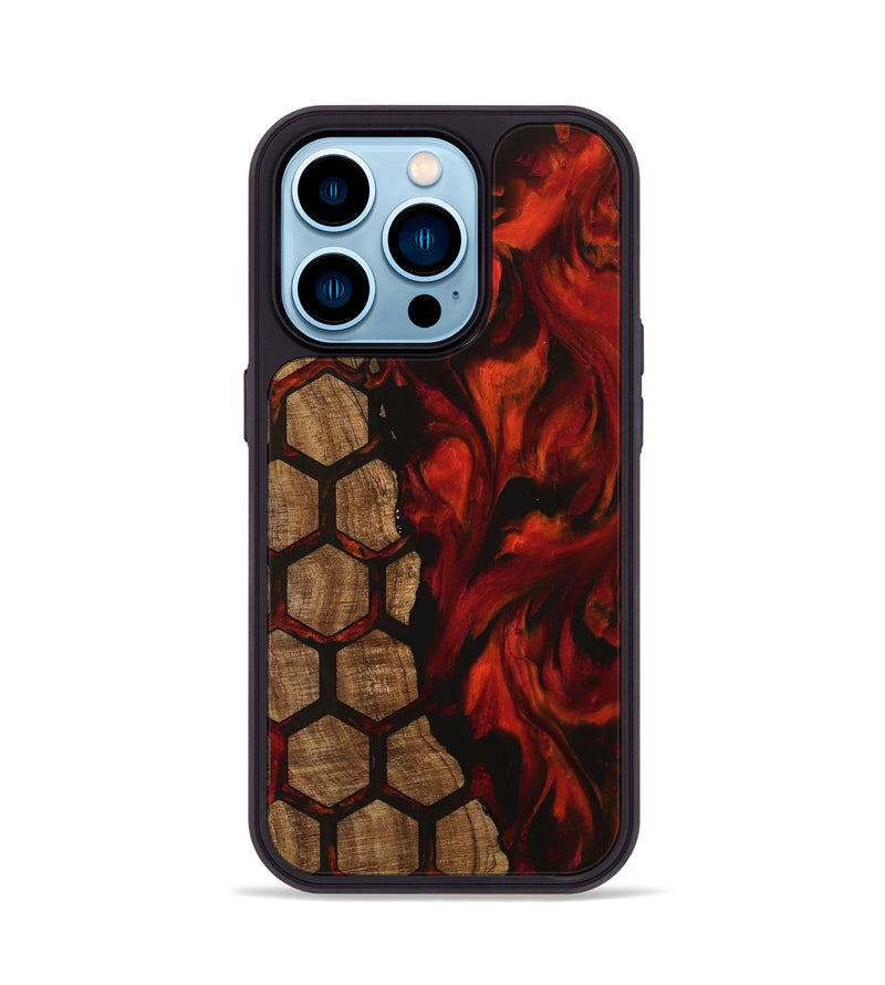 iPhone 14 Pro Wood Phone Case - Odie (Pattern, 745870)