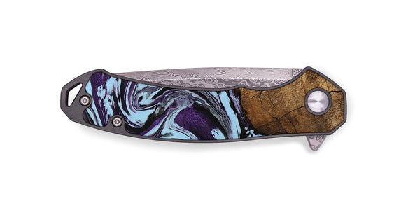 EDC Wood Pocket Knife - Qiana (Purple, 745872)