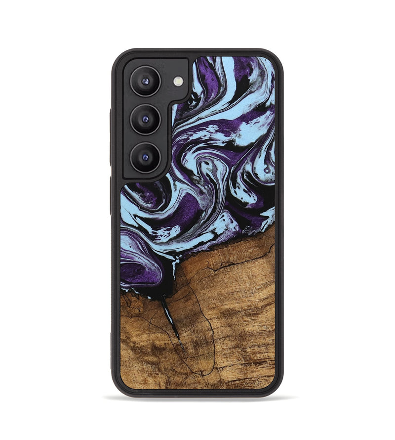 Galaxy S23 Wood Phone Case - Qiana (Purple, 745872)