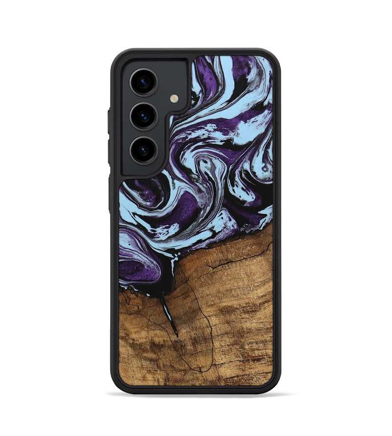 Galaxy S24 Wood Phone Case - Qiana (Purple, 745872)