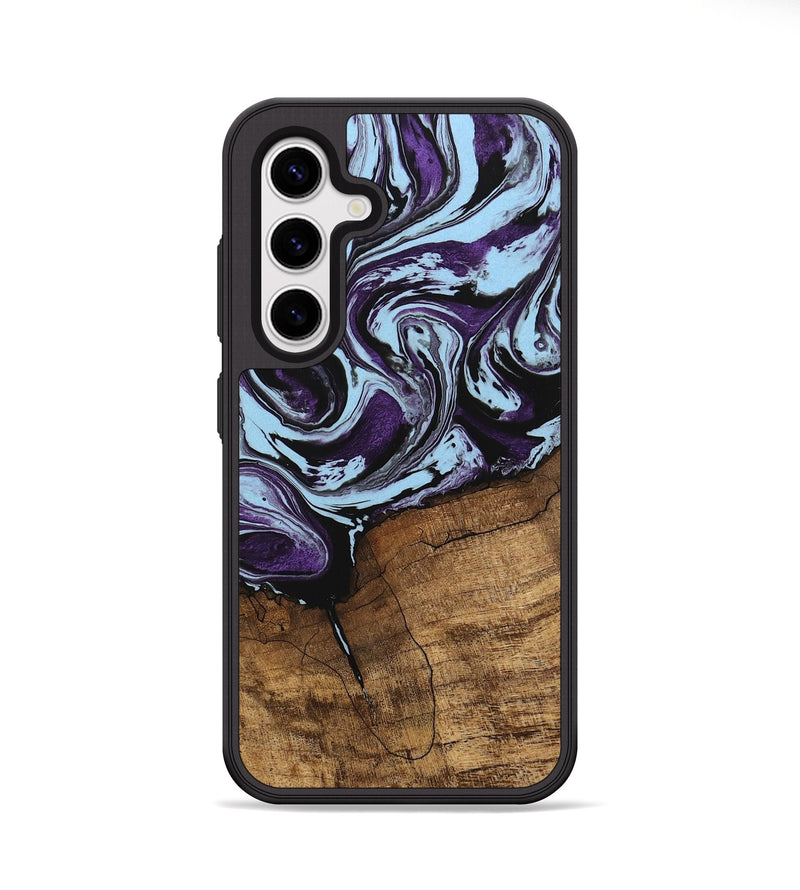 Galaxy S25 Wood Phone Case - Qiana (Purple, 745872)