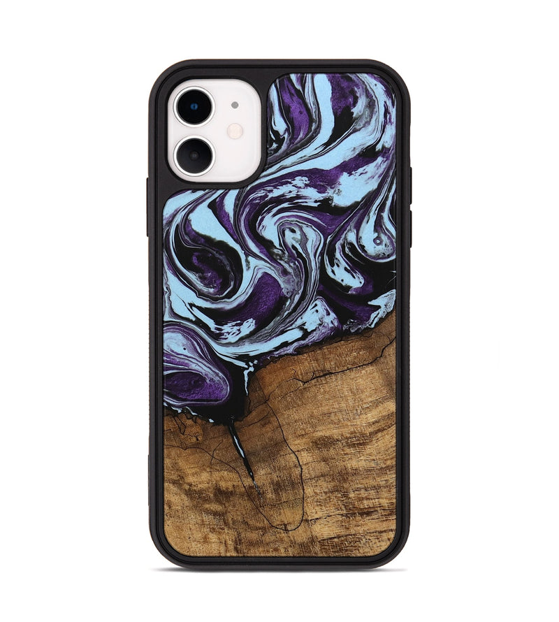 iPhone 11 Wood Phone Case - Qiana (Purple, 745872)