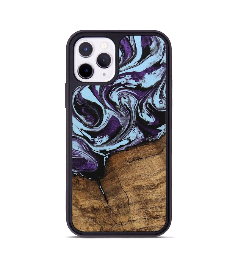 iPhone 11 Pro Wood Phone Case - Qiana (Purple, 745872)