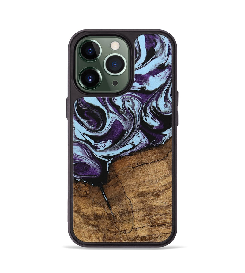 iPhone 13 Pro Wood Phone Case - Qiana (Purple, 745872)