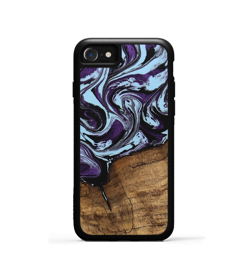 iPhone SE Wood Phone Case - Qiana (Purple, 745872)