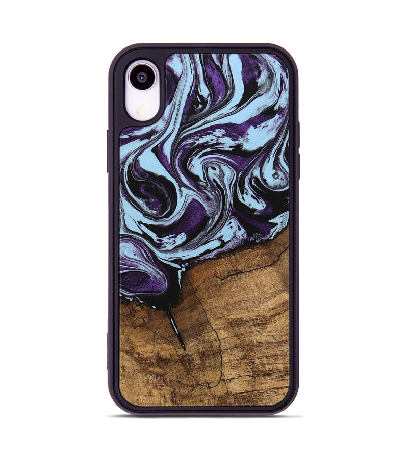 iPhone Xr Wood Phone Case - Qiana (Purple, 745872)