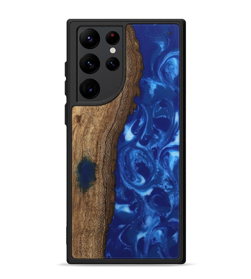 Galaxy S22 Ultra Wood Phone Case - Emogene (Blue, 745874)