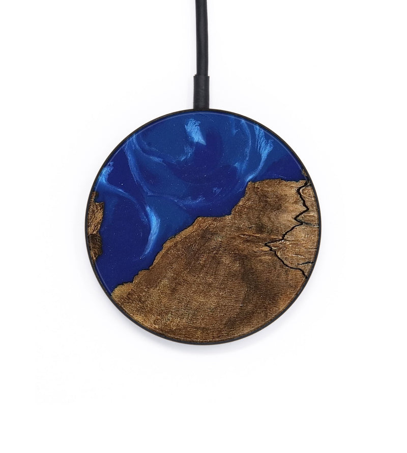 Circle Wood Wireless Charger - Susie (Blue, 745875)