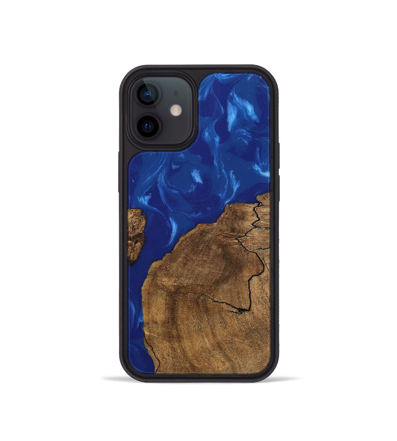 iPhone 12 mini Wood Phone Case - Susie (Blue, 745875)