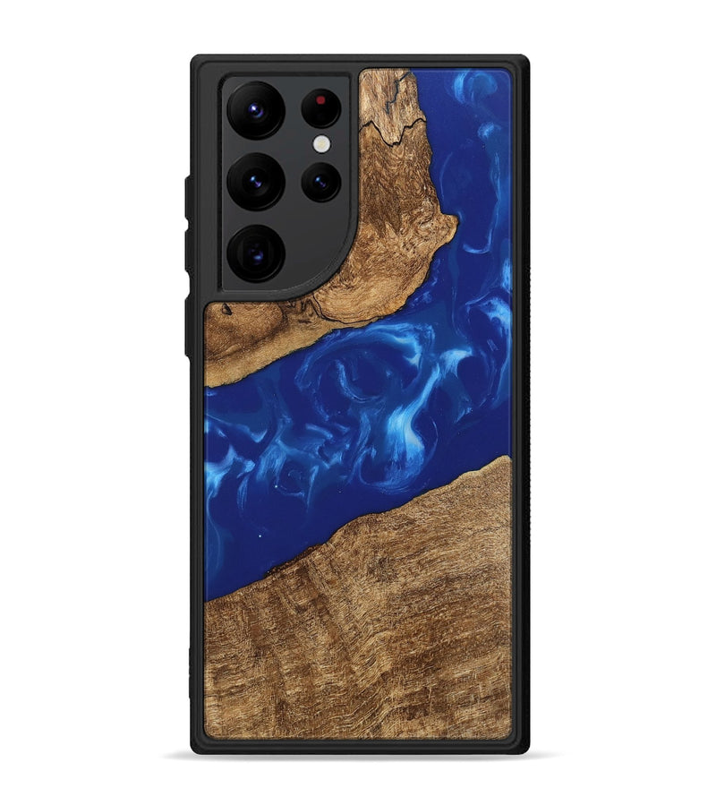 Galaxy S22 Ultra Wood Phone Case - Hollis (Blue, 745876)