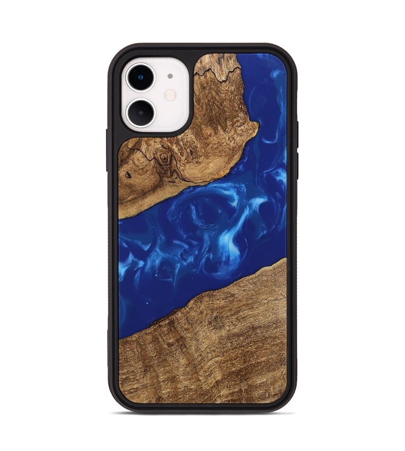 iPhone 11 Wood Phone Case - Hollis (Blue, 745876)