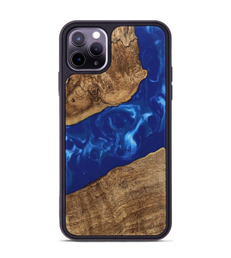 iPhone 11 Pro Max Wood Phone Case - Hollis (Blue, 745876)