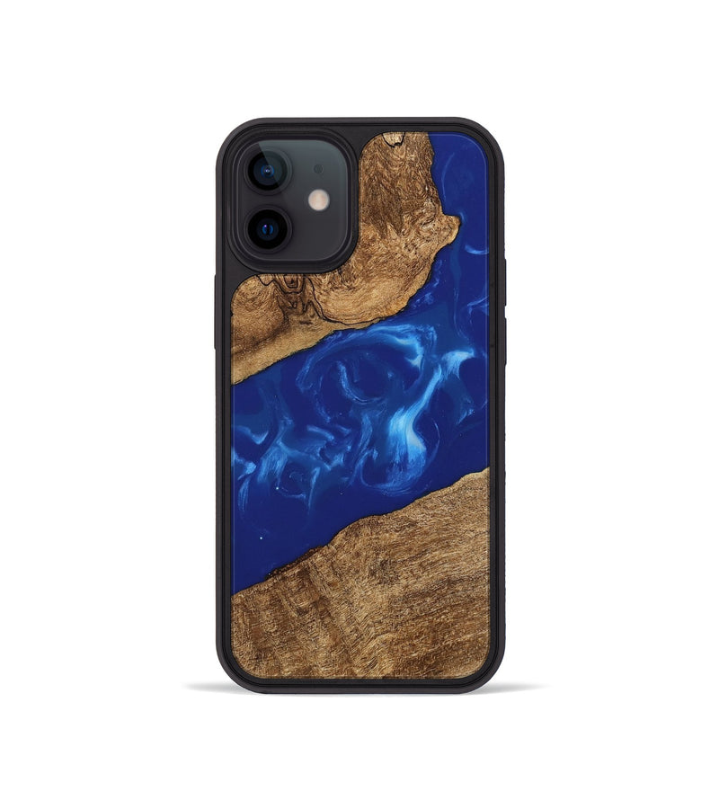 iPhone 12 mini Wood Phone Case - Hollis (Blue, 745876)