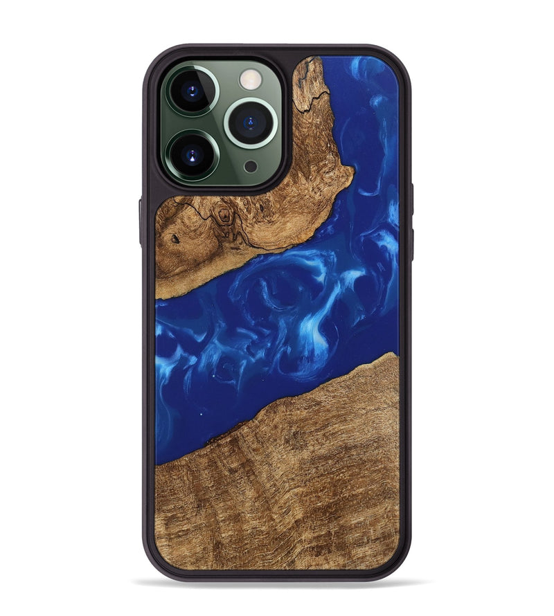 iPhone 13 Pro Max Wood Phone Case - Hollis (Blue, 745876)