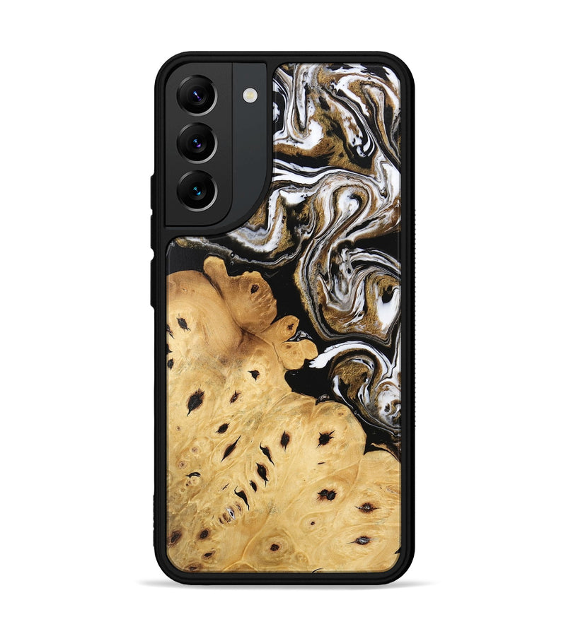 Galaxy S22 Plus Wood Phone Case - Hailee (Black & White, 745908)