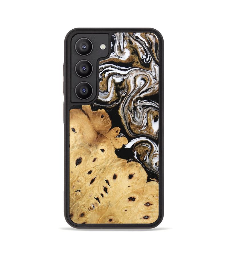 Galaxy S23 Wood Phone Case - Hailee (Black & White, 745908)