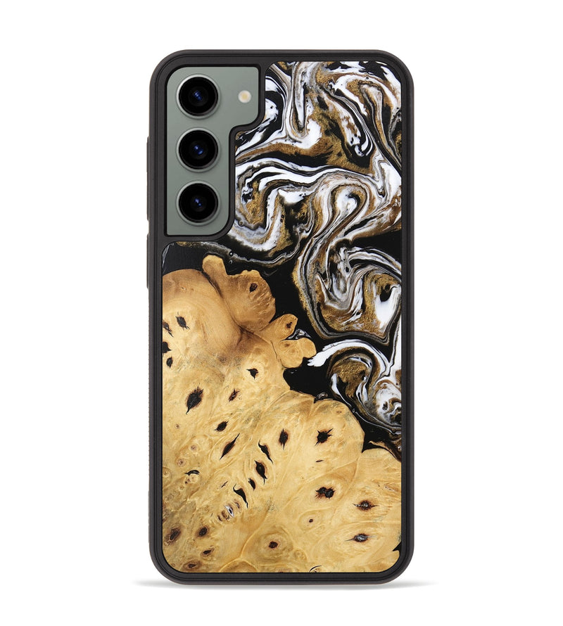 Galaxy S23 Plus Wood Phone Case - Hailee (Black & White, 745908)