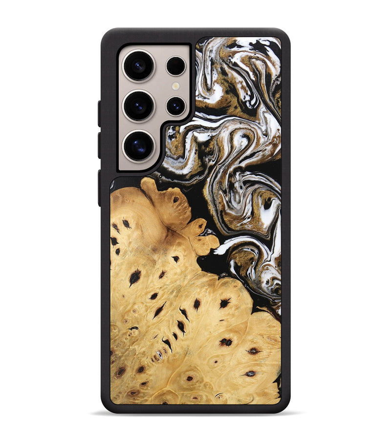 Galaxy S25 Ultra Wood Phone Case - Hailee (Black & White, 745908)