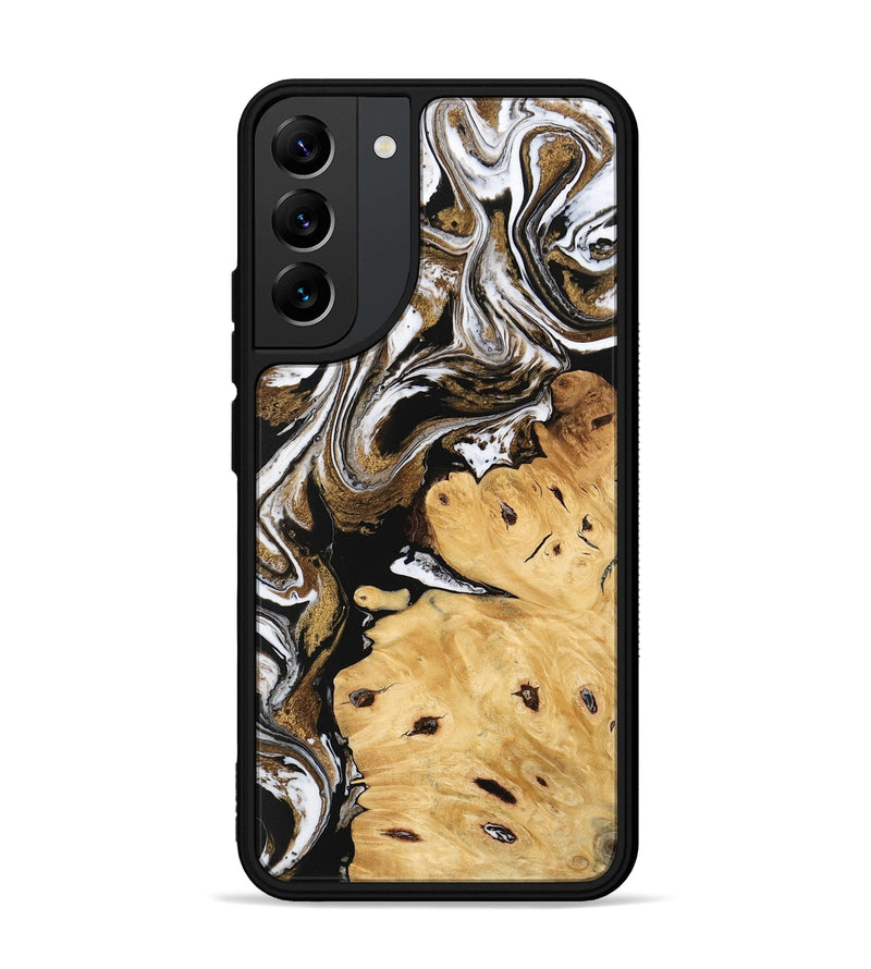 Galaxy S22 Plus Wood Phone Case - Yael (Black & White, 745909)