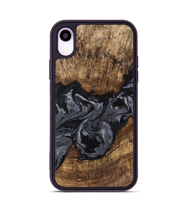 iPhone Xr Wood Phone Case - Jaylan (Black & White, 745910)