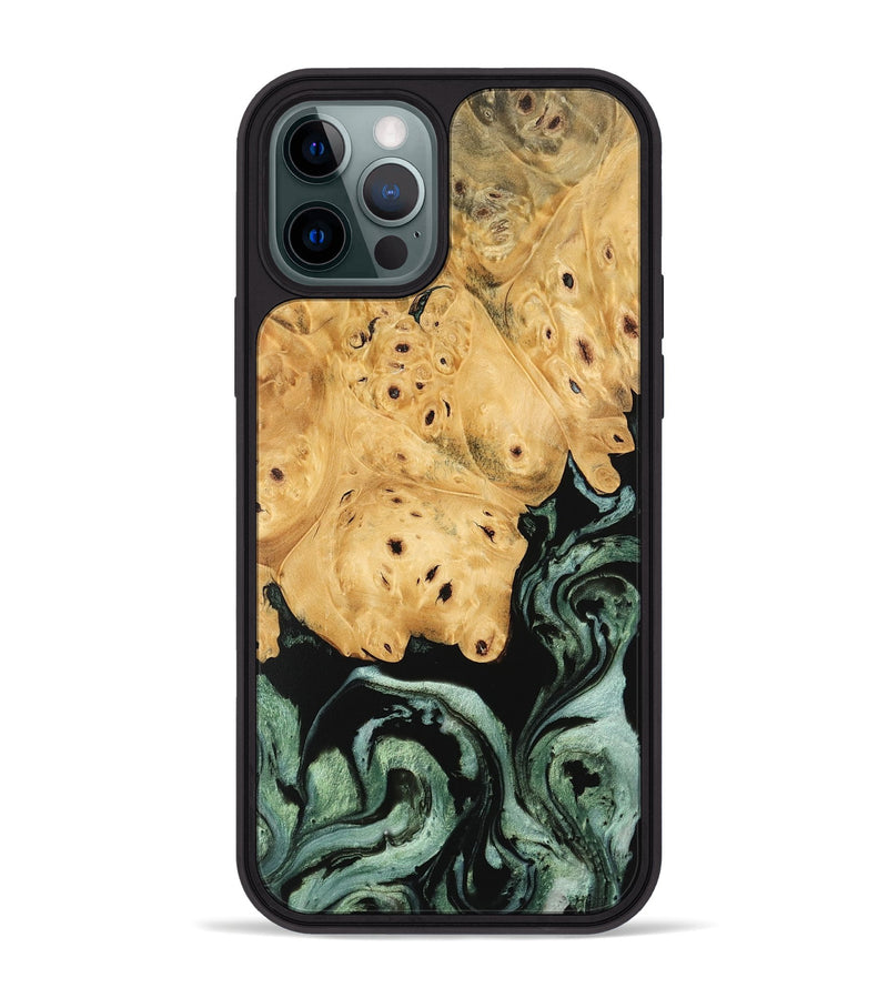 iPhone 12 Pro Max Wood Phone Case - Chozen (Green, 745911)