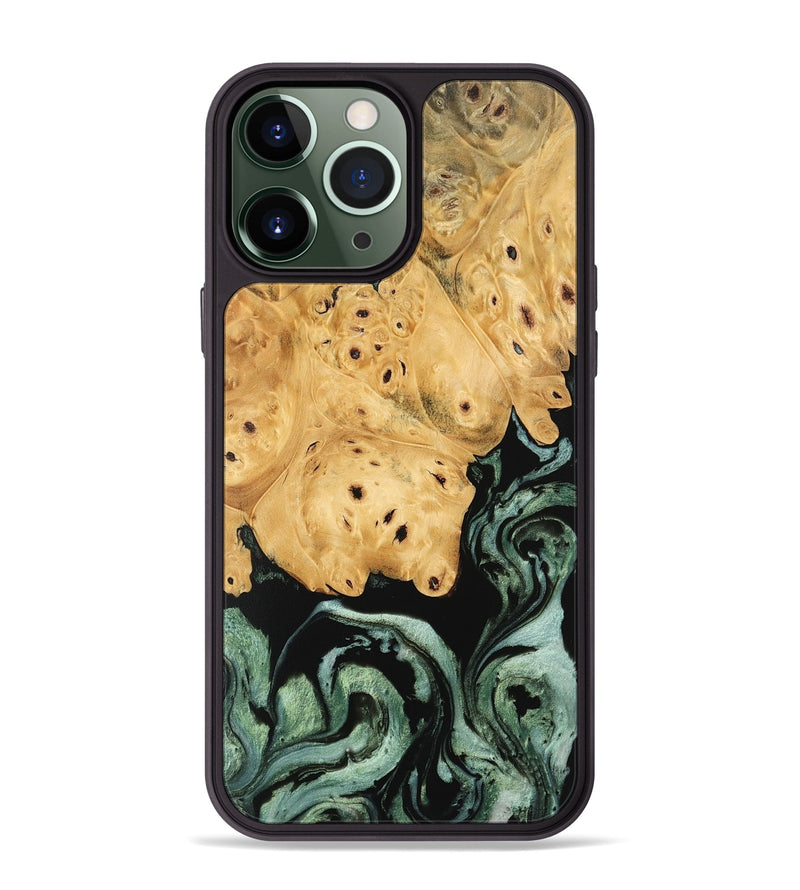 iPhone 13 Pro Max Wood Phone Case - Chozen (Green, 745911)