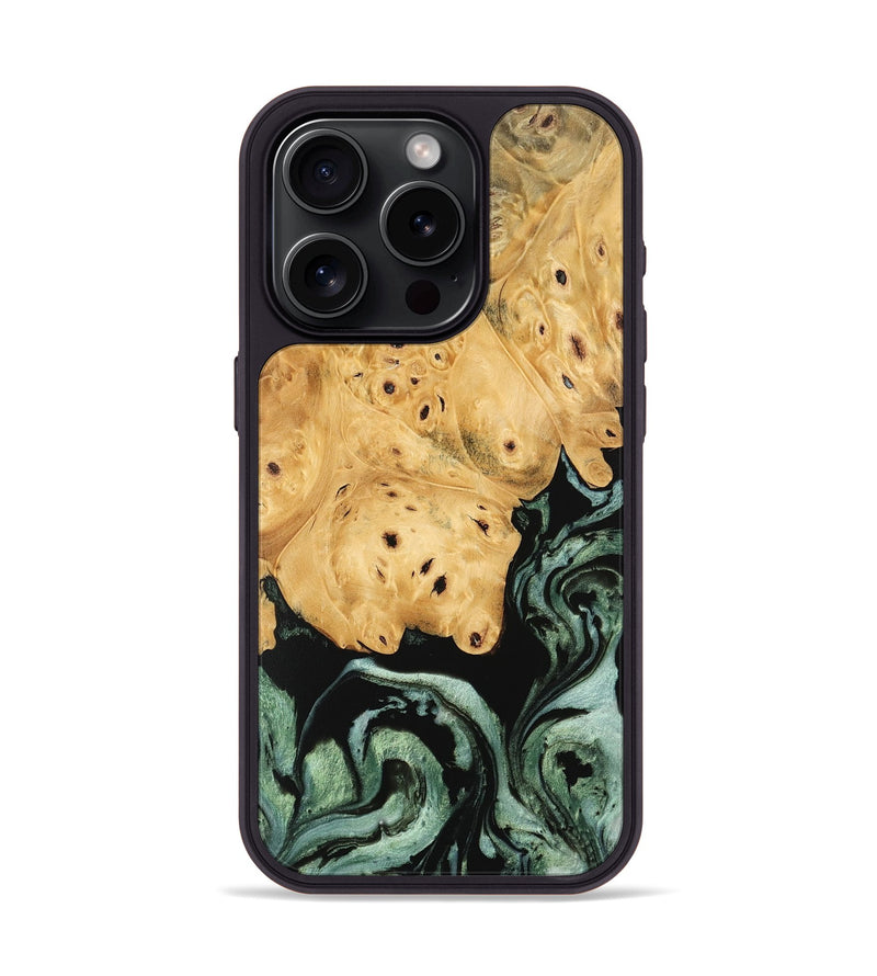 iPhone 15 Pro Wood Phone Case - Chozen (Green, 745911)